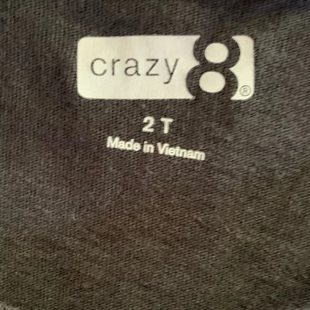 Crazy 8 Black Dragon Long Sleeve Shirt Size 2T